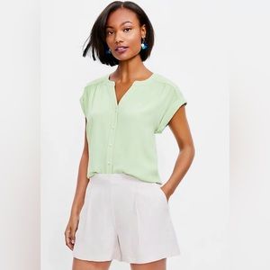 Loft Dolman Tab Collar Shirt